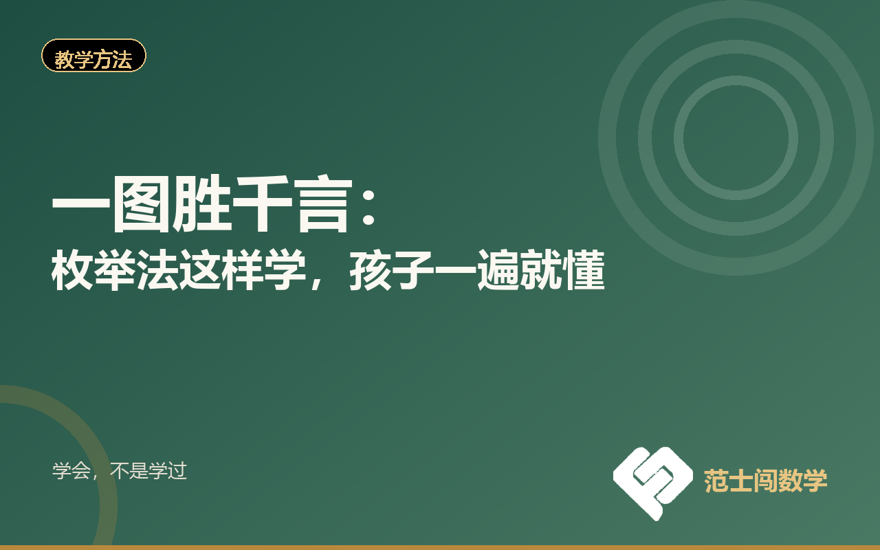 一图胜千言：枚举法这样学，孩子一遍就懂